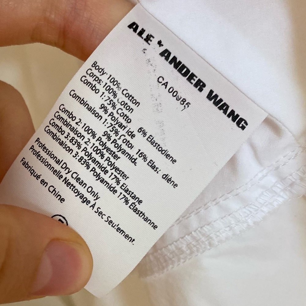 EUC ALEXANDER WANG Poplin Fit-And-Flare Mini Dress 6 $695 - Picture 7 of 10